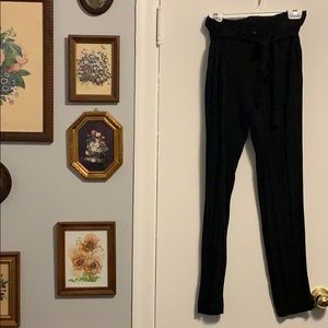 LIKE NEW Tie Waist Trousers Straight Leg Sz Med